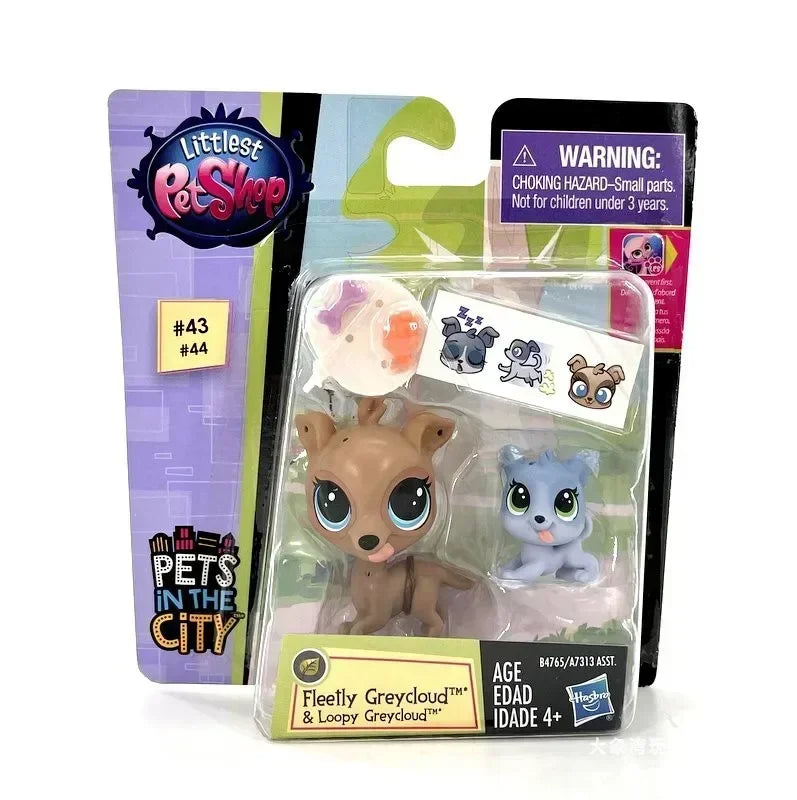 Original Hasbro Littlest Pet Shop Doll Toys Cute Animal Action Figure Big Eyed Pet Model Collection Toy Children's Birthday Gift