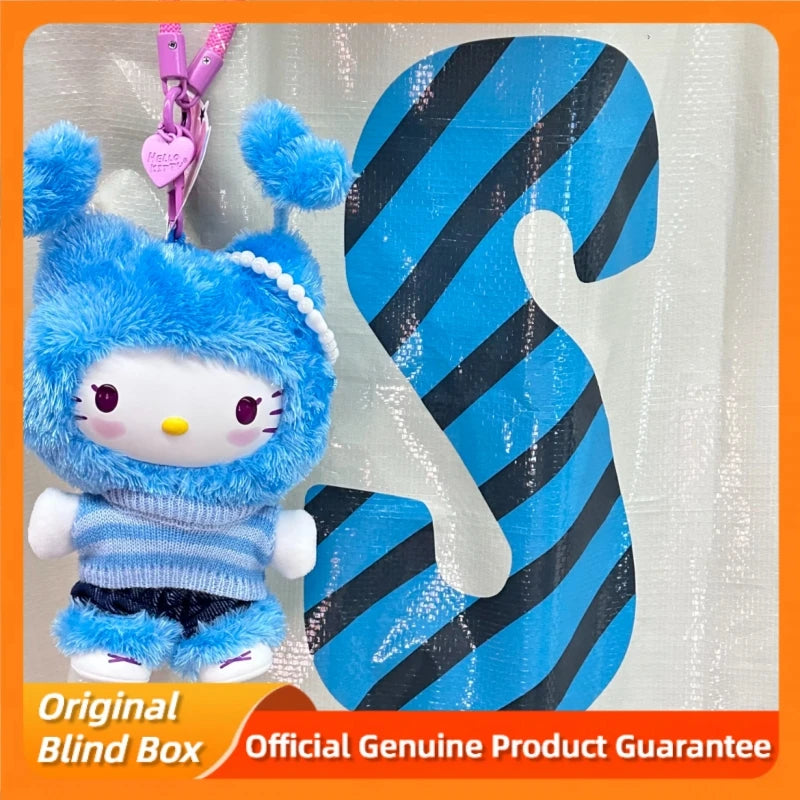 Genuine Hellokitty Pop Star Series Blind Box Trendy Toys Kawai Vinyl Plush Bag Pendant Collect Dolls Mystery Box Birthday Gift