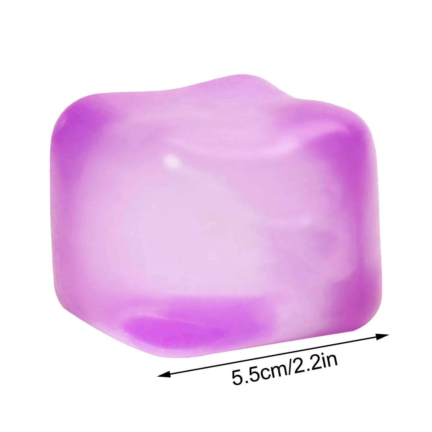 Squishy Ice Cube Fidget Toy Square Shape Squishy Stress Ball Squeeze Toys Stress Relief Sensory Toy For Kids Adults Gift