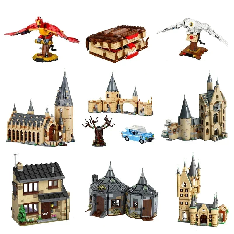 NEW Magic Castle School Building Blocks Brick Cartoon Action Figure Toys Model Toys for Children Birthday Christmas Gift