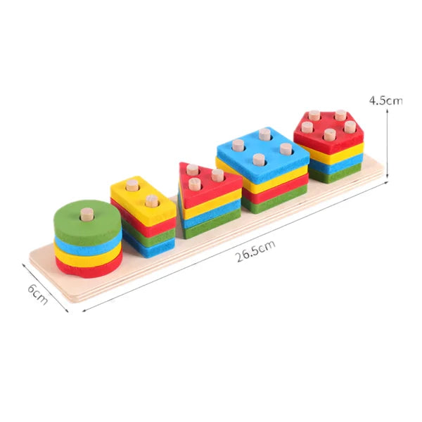 Montessori Educational Toys Wooden Child Development Games 3 Years Kids 3D Wooden Puzzles Baby Learning Toy Child Puzzle Game