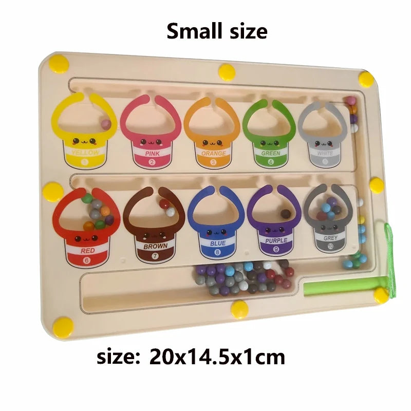 Children's Magnetic Maze Walking Ball Baby Concentration Training, Writing Logic Thinking 3 year Old Early Education Puzzle To
