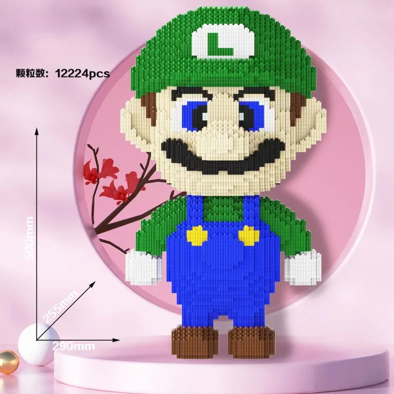 Super Mario Large Block Puzzle Assembly Toy 3D Puzzle Children's Birthday Gift Desktop Decoration