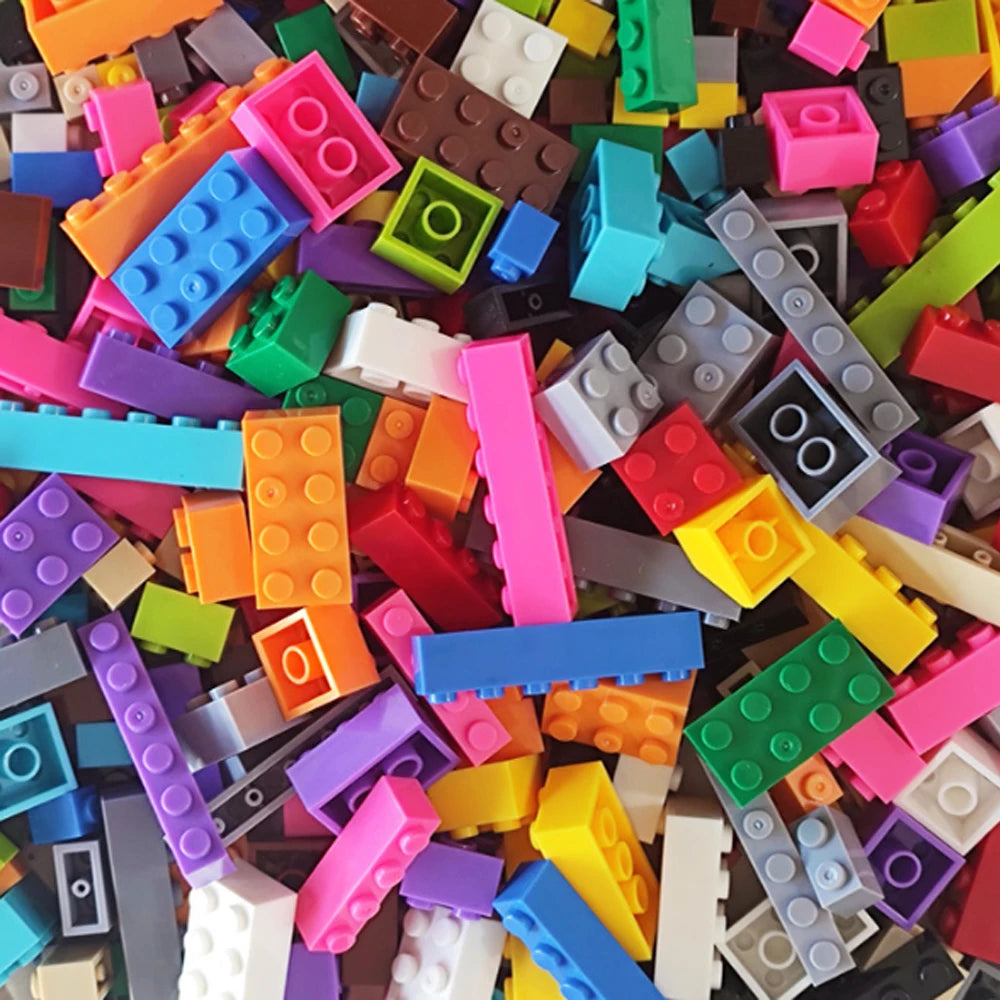 125/250g Building Blocks Bulk Set City Classic Bricks Colorful Assembly DIY Creative Toy Educational Interactive Toy for Kids