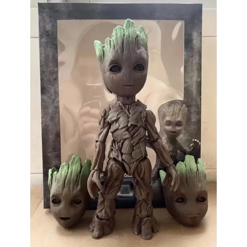 26cm Guardians of The Galaxy Groot Action Figure Toys Large Cute Small Tree Man Statue Model Doll Collectibles Ornament Gifts
