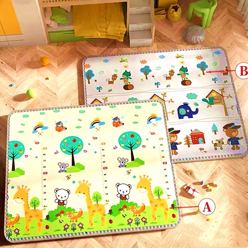 200x180/180x150/180x120cm Play Mat for Children's Thick Safety Mat Friendly Crawling Play Mats Folding Mat Carpet Rug Playmat