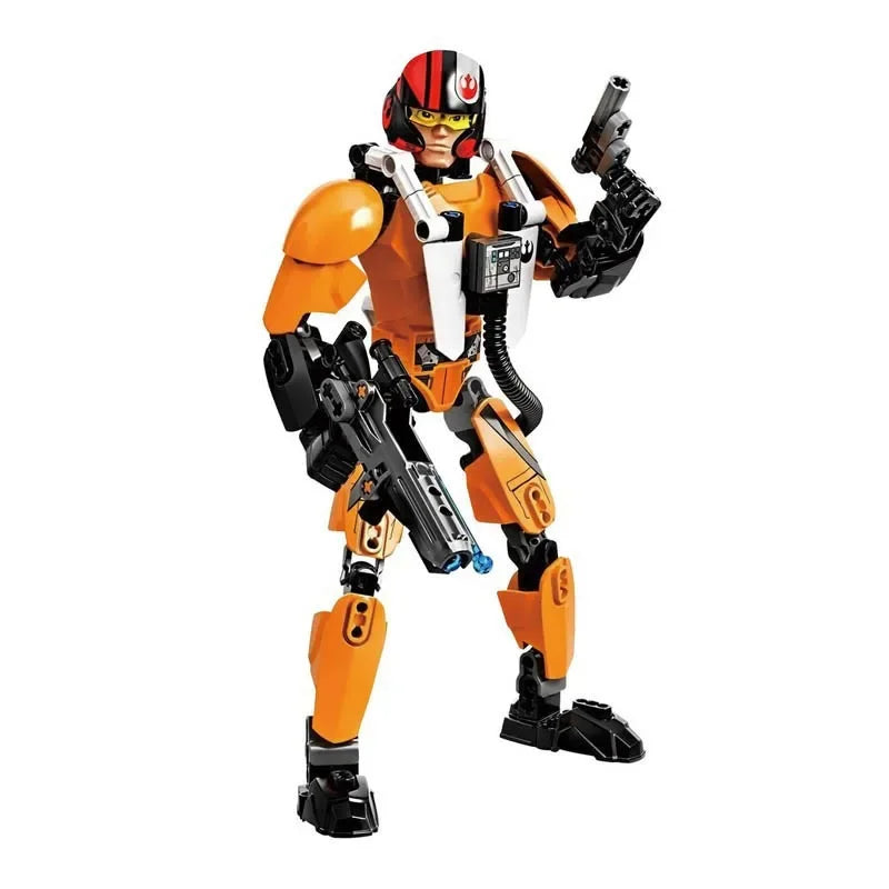 Space Wars Buildable Figure Stormtrooper Darth Vader Rey Kyle Ren Luke Skywalker Figure Toys Building Block Compatible With Lego