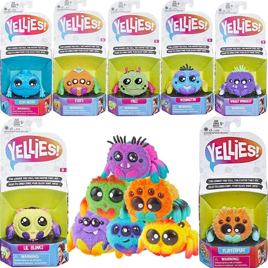 Original Yellies Voice Activated Spider Pet Interactive Toys Cute Yellies Spider Screams Electronic Pets Toys Figure Model
