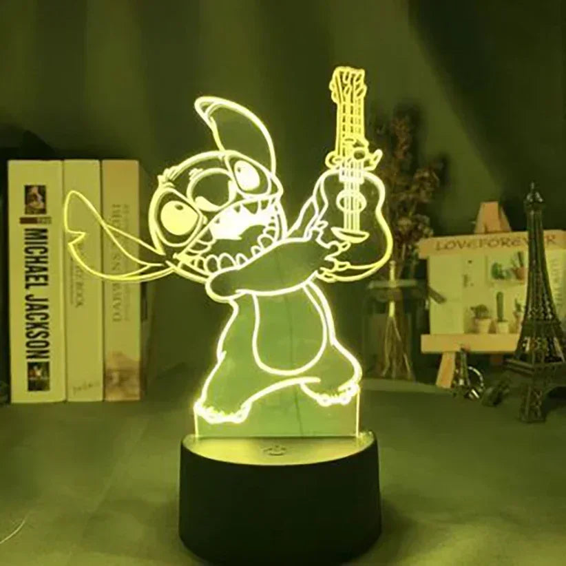 Anime Star Wars 3D Night Light – Cute Baby Yoda LED Action Figure Table Lamp, Cool Toys for Boys & Girls, Birthday Gifts