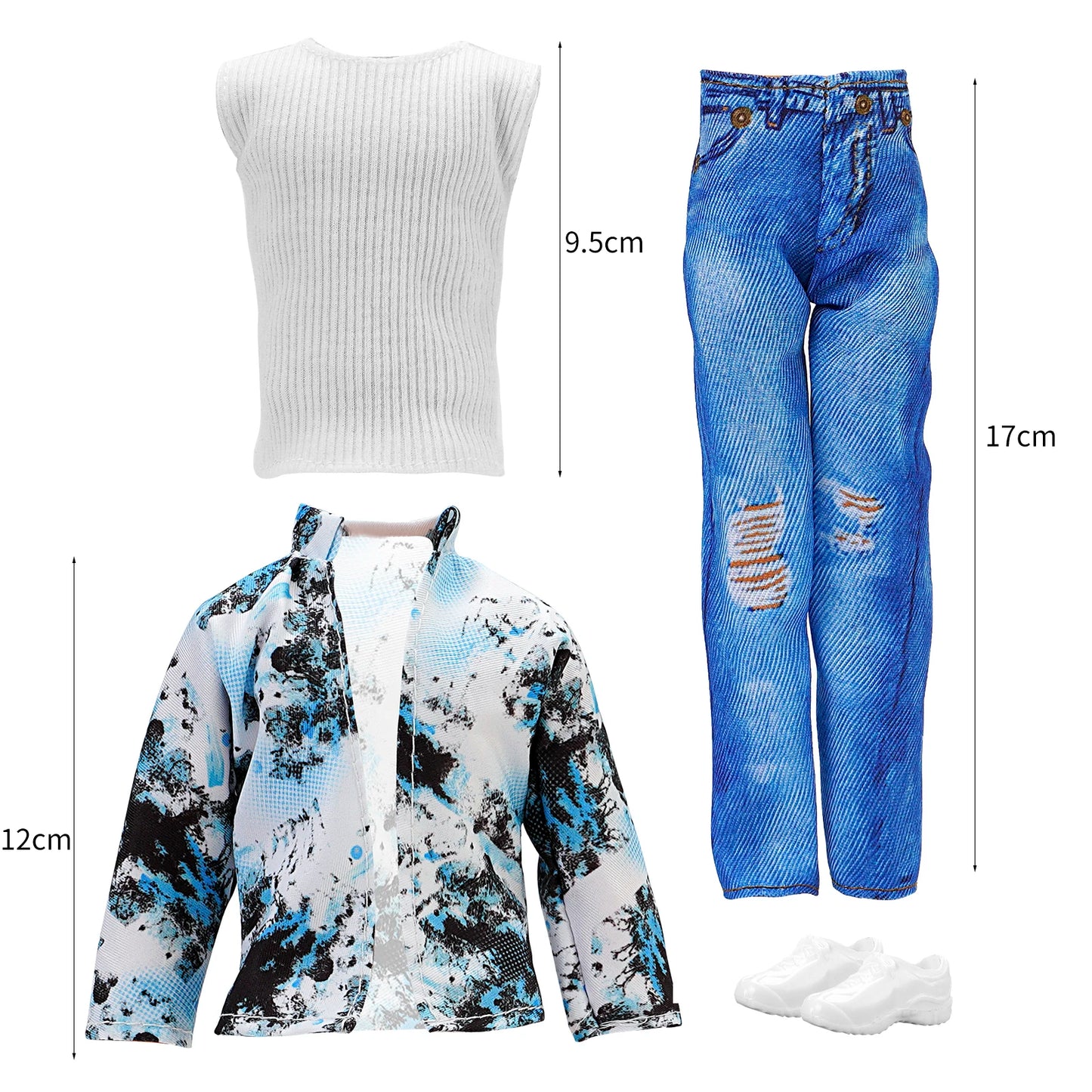 30cm Doll Clothes For Dolls Fashion Shirt+Pants Hat Shoes Coat Clothes For Girl Dolls Boy Children's Gift Doll House Accessories