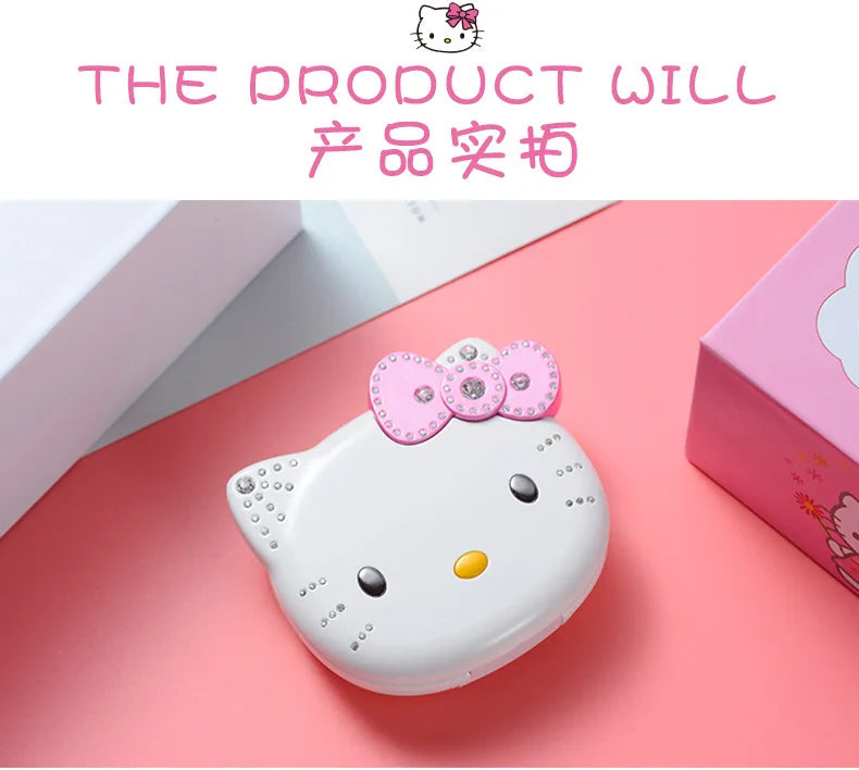 2024 Sanrio Hello Kitty Flip Phone Kawaii K688 Cartoon Kids Taiml Cute Mini Phone Birthday Fashion Girls Gifts Toys For Children