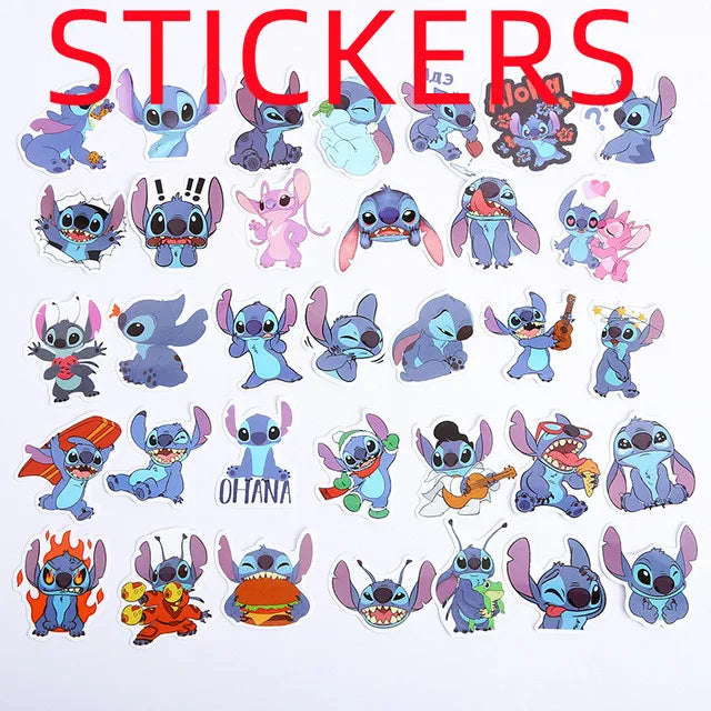 Disney  Stitch Anime Figure Mickey Mouse kids Toothbrush Holder Minnie Mouse Cartoon Wall Mounted Shelf Kitchen Bathroom Toys