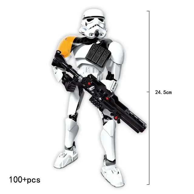 Space Wars Buildable Figure Stormtrooper Darth Vader Rey Kyle Ren Luke Skywalker Figure Toys Building Block Compatible With Lego