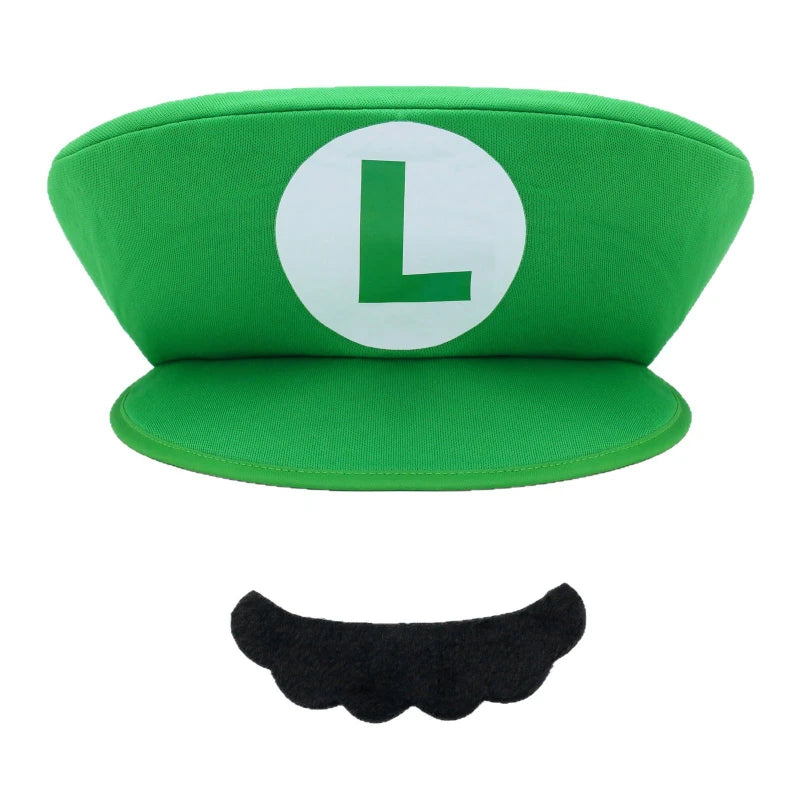 Super Mario Brothers Mario Child Hat and Mustache for Cosplay Costume