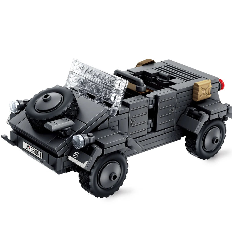 World War 2 WW2 Army Military Soldiers SWAT Leopard 2A7 Main Battle Tank Assemble Building Blocks Bricks Children's Toys Gift