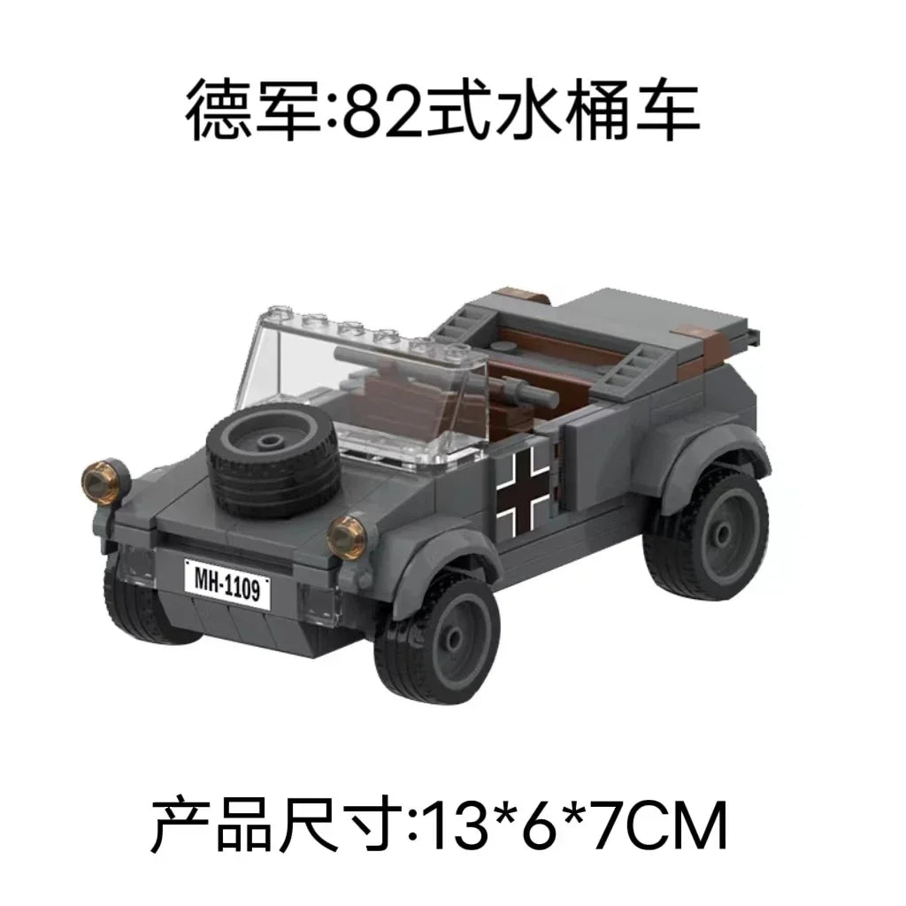 Germany Series Leopard Medium Tank G Late   Tank Military Series WW2 Tank Building Blocks  Bricks Model Set Toys for Kids Gifts