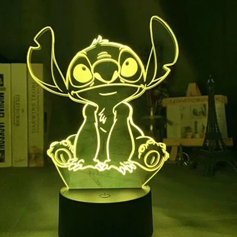 Anime Star Wars 3D Night Light – Cute Baby Yoda LED Action Figure Table Lamp, Cool Toys for Boys & Girls, Birthday Gifts