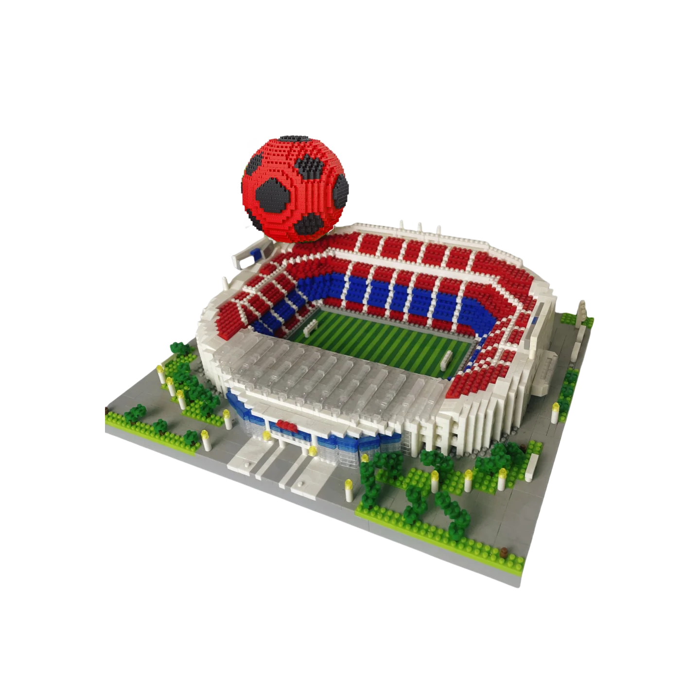 Soccer Stadium Model Micro Building Blocks Toys-Favorite among Fans,Create Your Stadium,Collectible,Decorative,Challenging Build