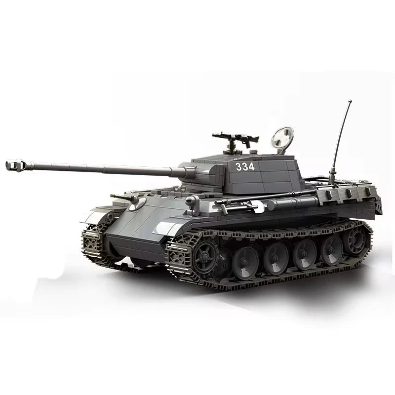 Germany Series Leopard Medium Tank G Late   Tank Military Series WW2 Tank Building Blocks  Bricks Model Set Toys for Kids Gifts