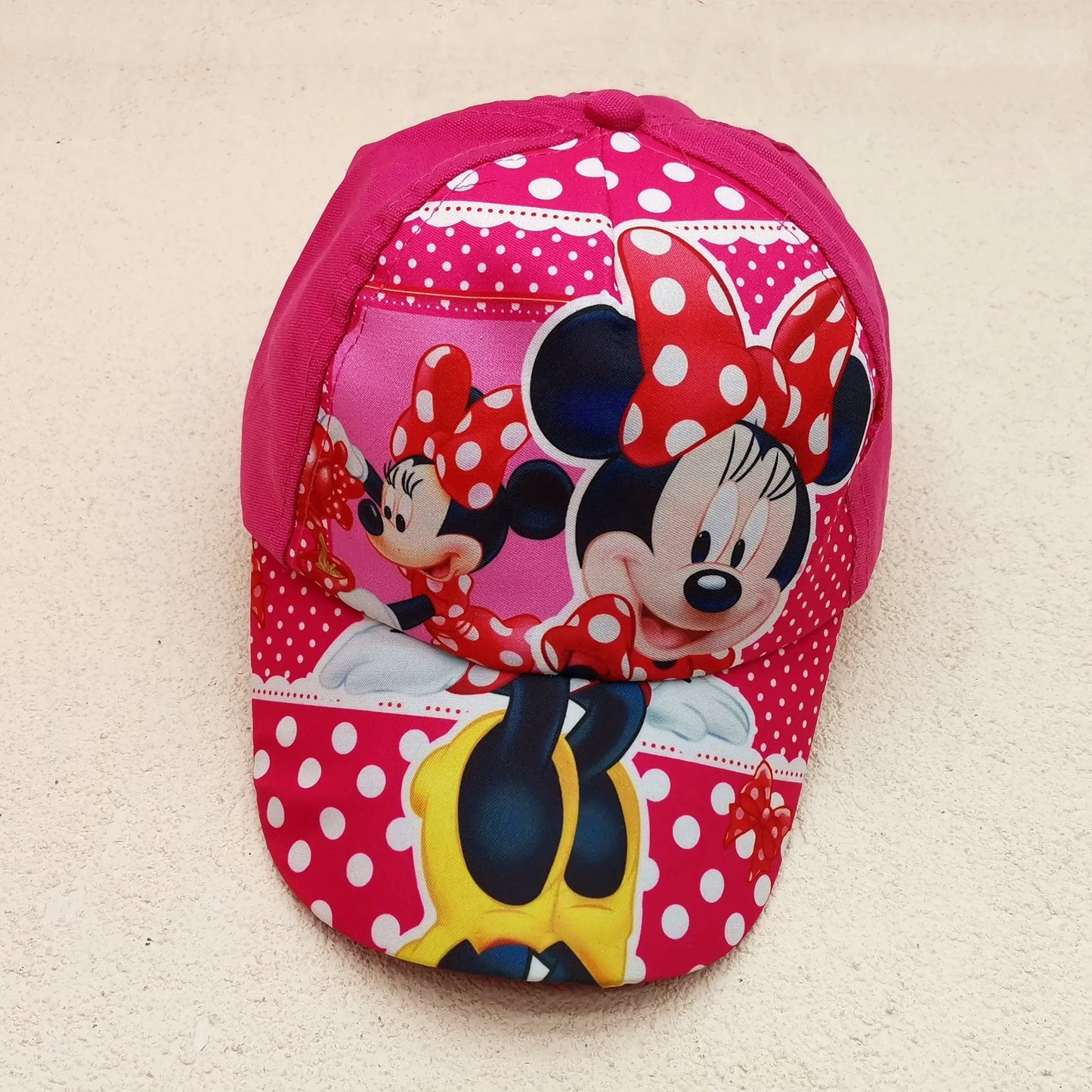 New Disney Anime Frozen Mickey Mouse Kids Brand Hat Boy Girl Travel Caps Spiderman Mickey Minnie Baby Caps Figure Gift Toys 2-8Y