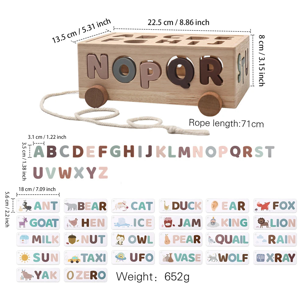 Children's Montessori Toys Wooden Building Blocks Shape Matching Toys Kids Educational Wooden Box Puzzle Toys Stacking Game