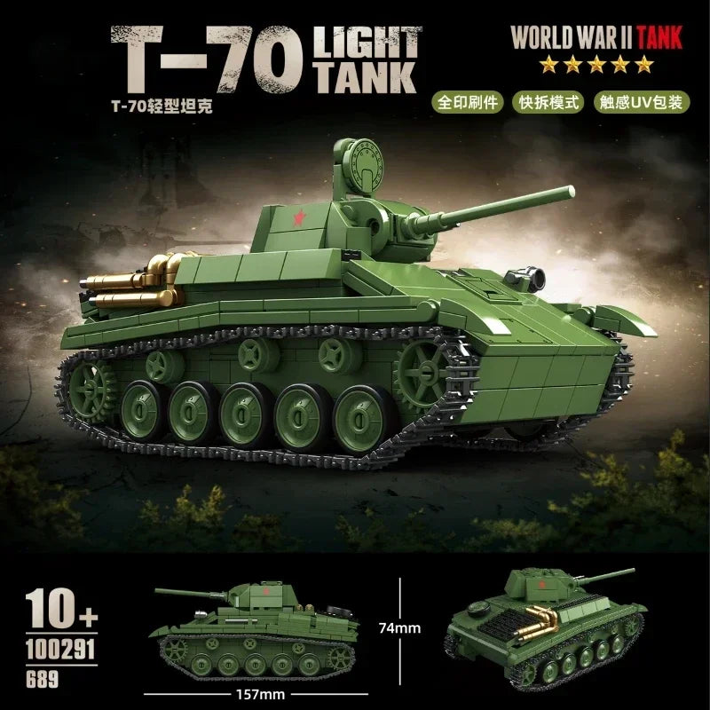 Germany Series Leopard Medium Tank G Late   Tank Military Series WW2 Tank Building Blocks  Bricks Model Set Toys for Kids Gifts
