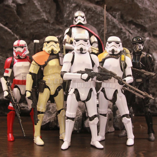 Star Wars Stormtrooper Sandtrooper Jedha Patrol Shock Death 212th Airborne Trooper Phasma 6" Action Figure Clone Toys Doll Model