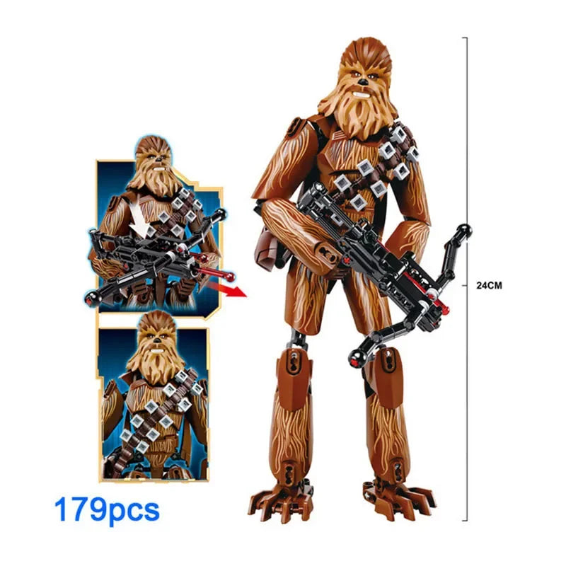 Space Wars Buildable Figure Stormtrooper Darth Vader Rey Kyle Ren Luke Skywalker Figure Toys Building Block Compatible With Lego
