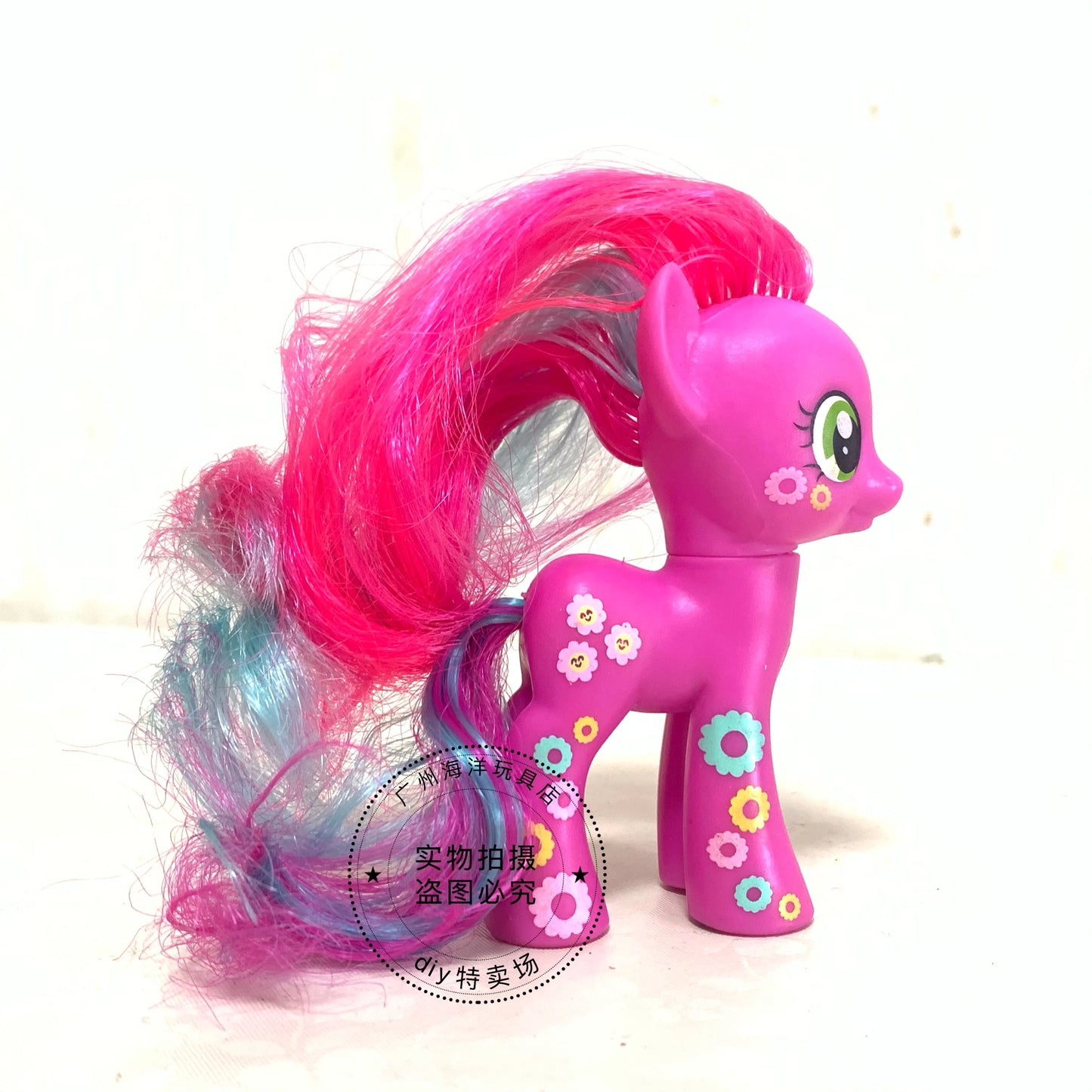 8cm Hasbro My Little Pony Twilight Sparkle Rainbow Dash Applejack YoYo Action Figures Colorful Hair Pony Model Toys Kids Gifts
