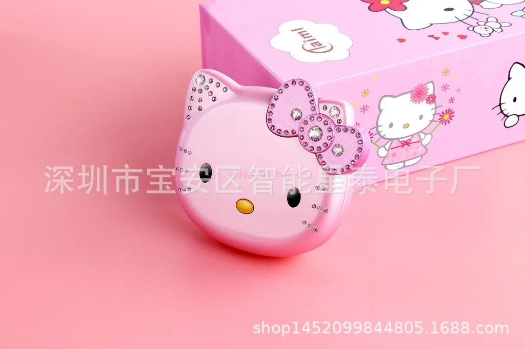 2024 Sanrio Hello Kitty Flip Phone Kawaii K688 Cartoon Kids Taiml Cute Mini Phone Birthday Fashion Girls Gifts Toys For Children