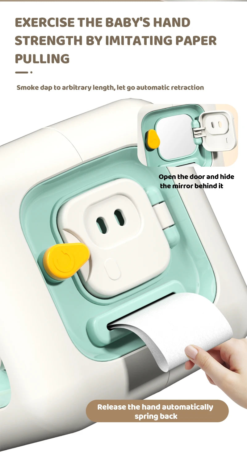 Montessori Activity Cube Baby Toys 6 in 1 Multipurpose Busy Cube Toddler Travel Toy Sensory Busy Board Educational Learning Toys