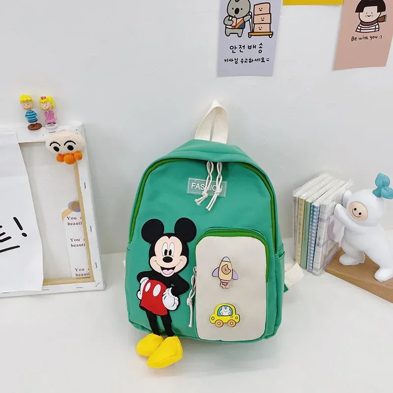 Disney New Plush Bag Cartoon Oxford Fabric Backpack Kindergarten Baby's Schoolbag Casual Small Backpack  holiday birthday gift