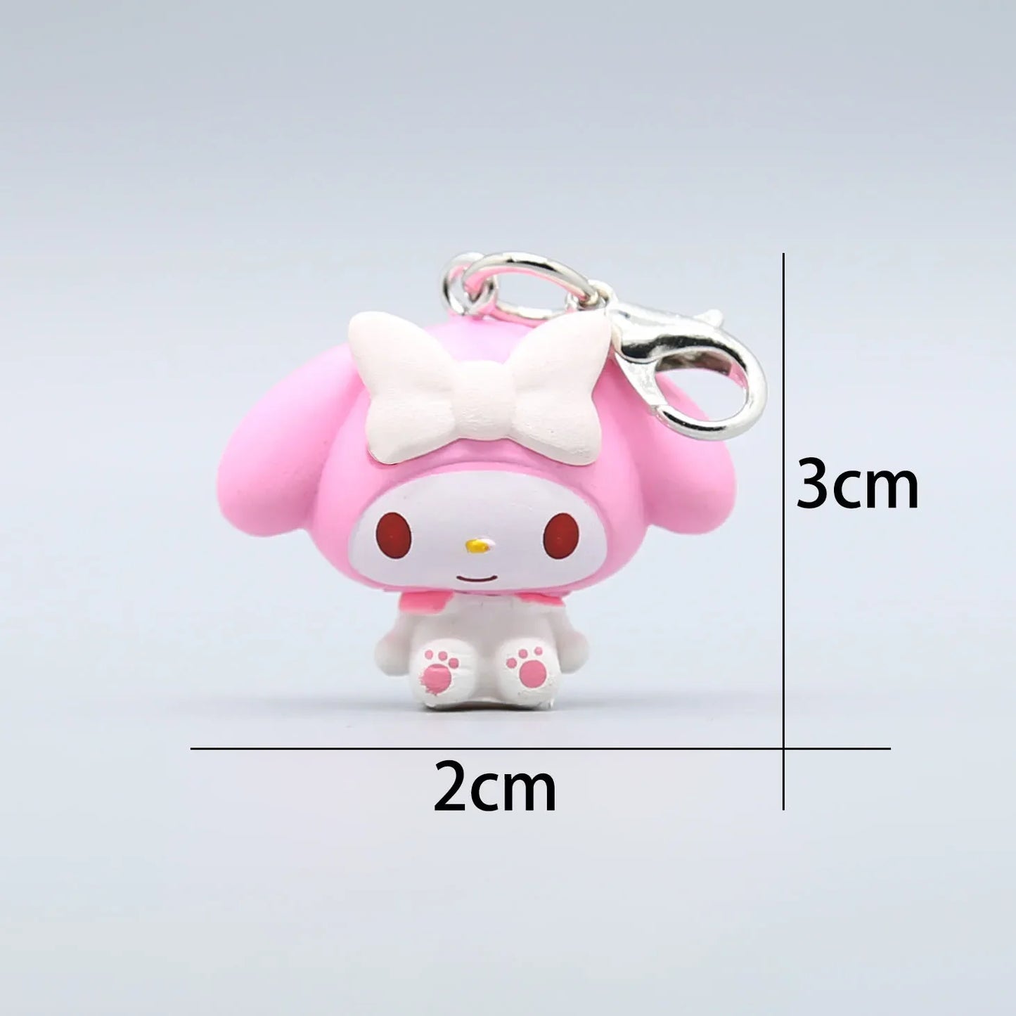 New Hello Kitty Kawaii Mini Doll Keychain Anime Kuromi Sanrios Decor Car Key Ring Pendant Creative Fashion Hanging Gifts Toys