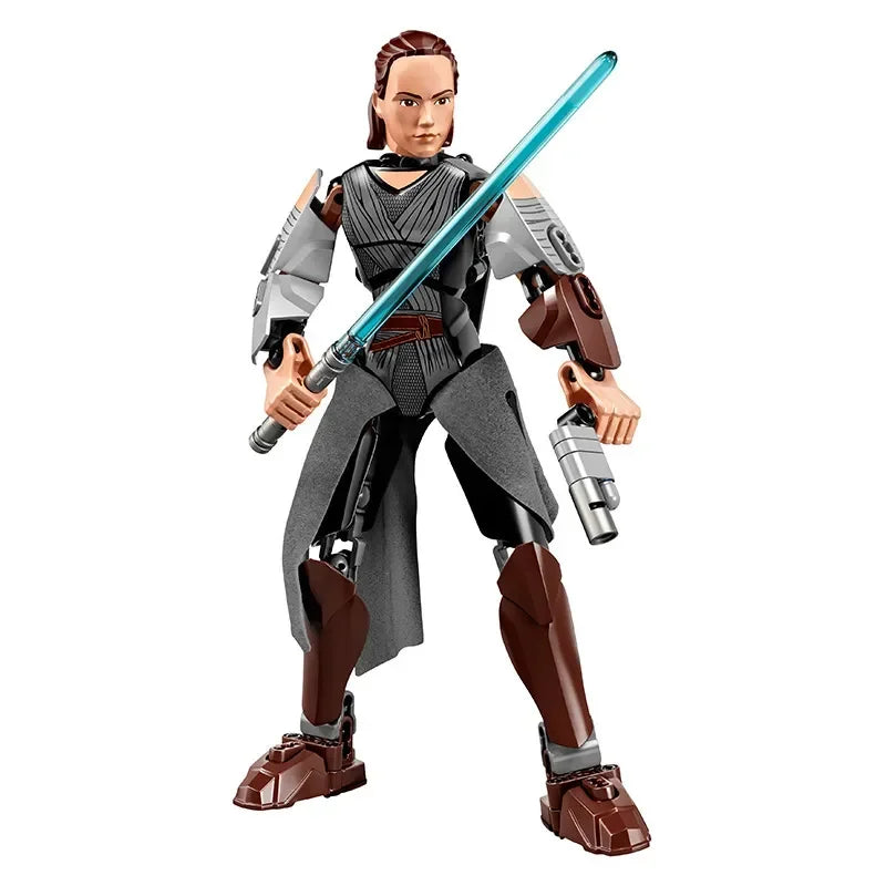 Space Wars Buildable Figure Stormtrooper Darth Vader Rey Kyle Ren Luke Skywalker Figure Toys Building Block Compatible With Lego