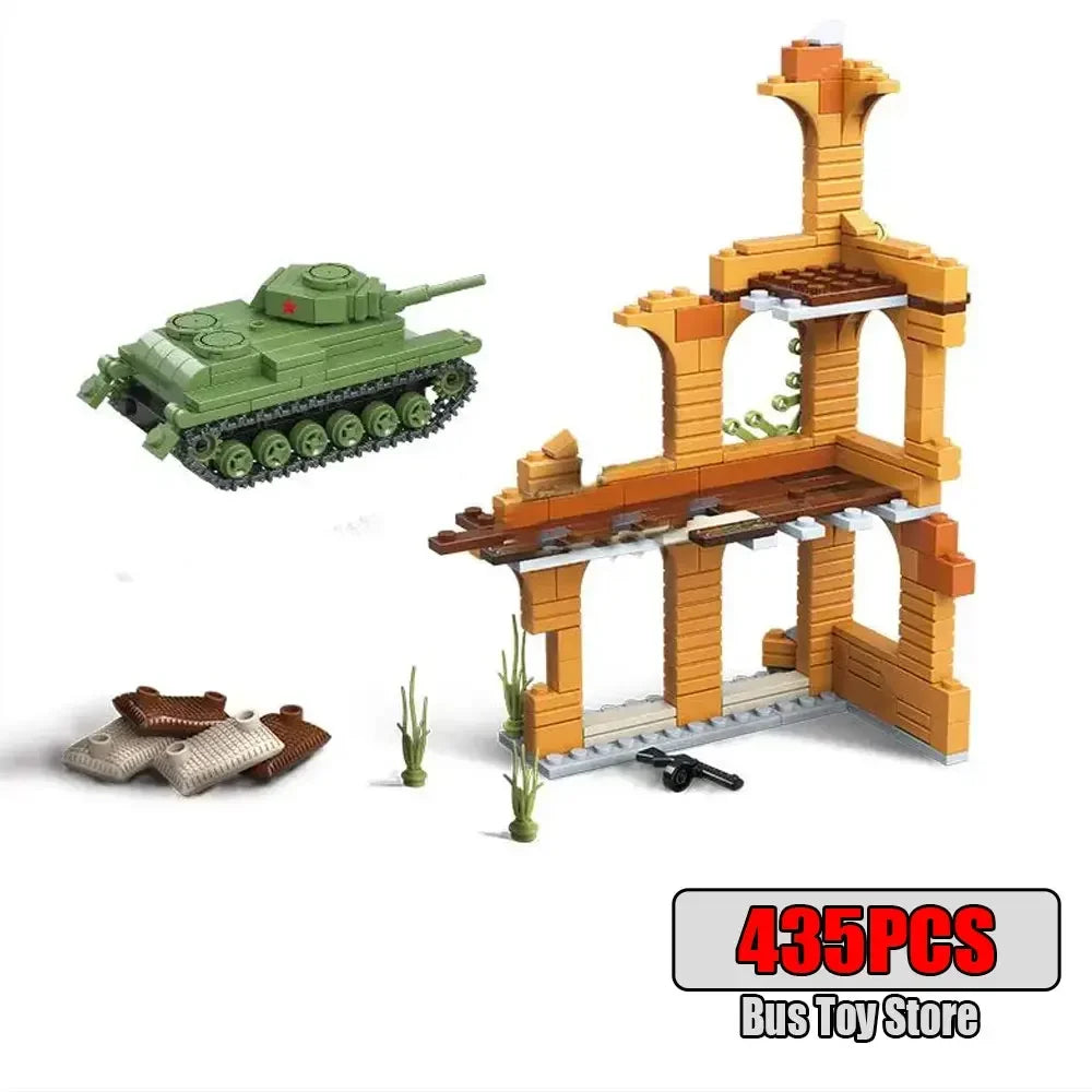 Germany Series Leopard Medium Tank G Late   Tank Military Series WW2 Tank Building Blocks  Bricks Model Set Toys for Kids Gifts