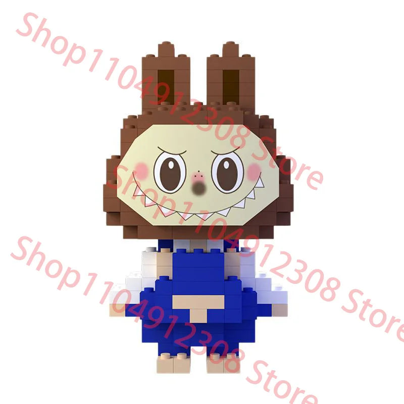 Compatible with cartoon doll desktop cute accessories, small particle puzzle assembly toys