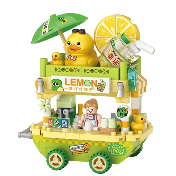 House Building Blocks Household Appliance Dessert Store Street View Snack Children's Toys Boys Girls Gifts Compatible With Lego