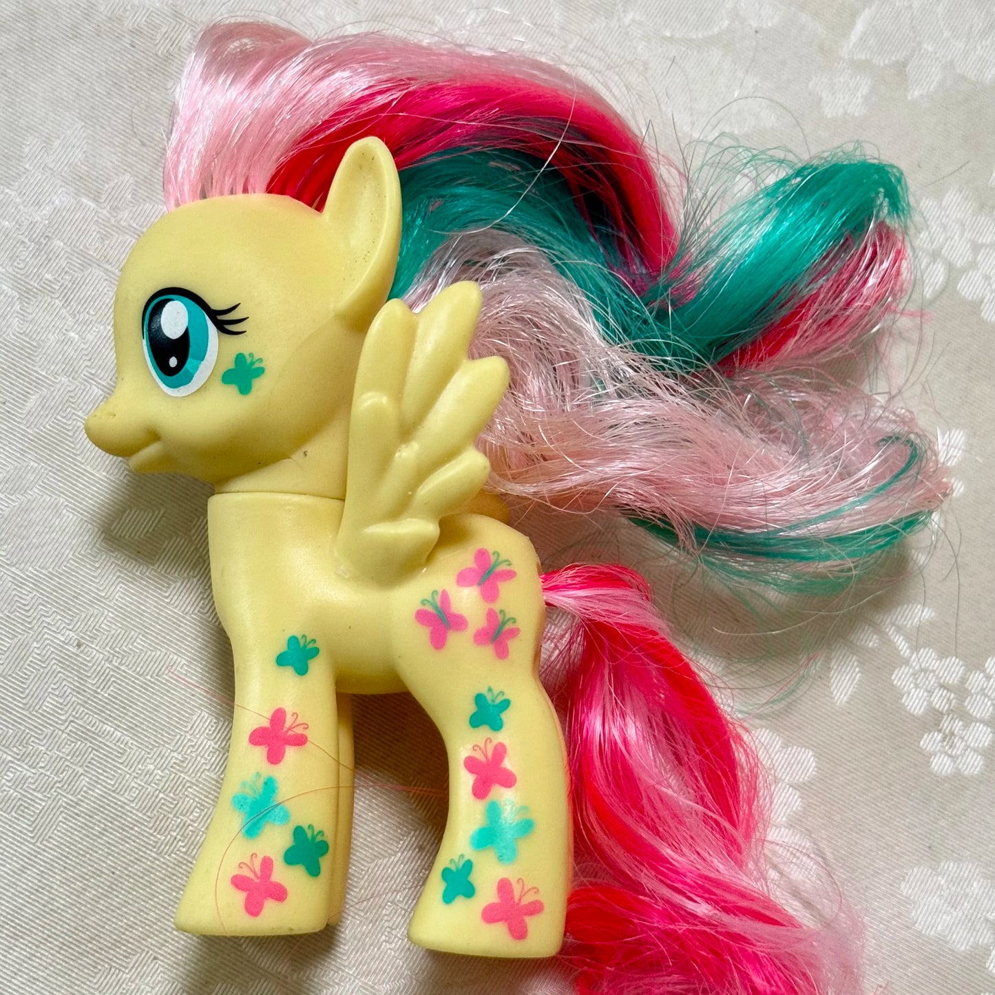 8cm Hasbro My Little Pony Twilight Sparkle Rainbow Dash Applejack YoYo Action Figures Colorful Hair Pony Model Toys Kids Gifts