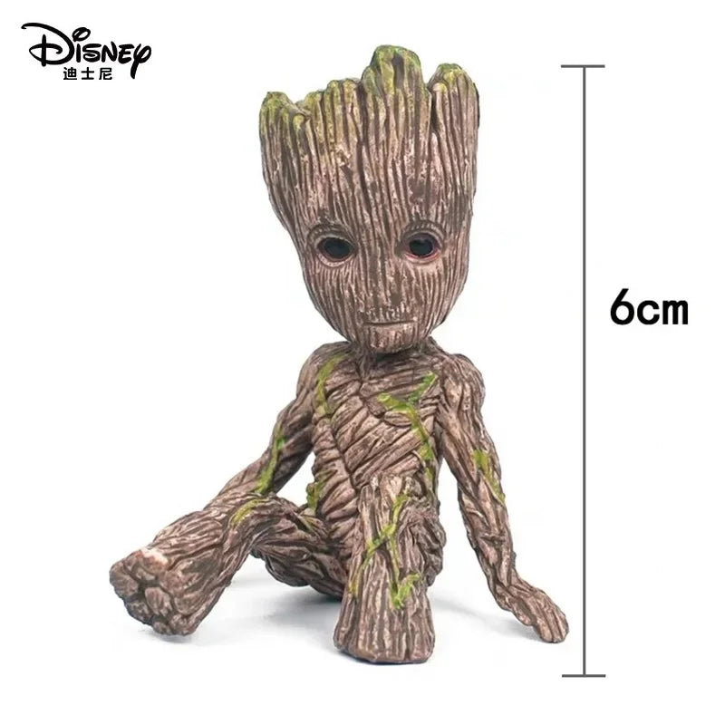 Disney 4.5-6CM Guardians Of The Galaxy Tree Man Groot Action Toy Figure Doll Model Cartoon Mini Groot Kid Holiday party Gift