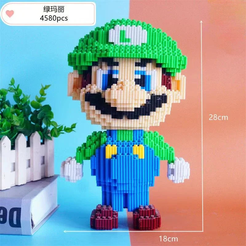 Super Mario Large Block Puzzle Assembly Toy 3D Puzzle Children's Birthday Gift Desktop Decoration