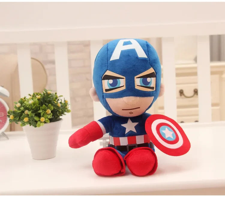 27cm Man Spidermaned Plush Toys Movie Dolls MarvelAvengers Soft Stuffed Hero Captain America Iron Christmas Gifts for Kids