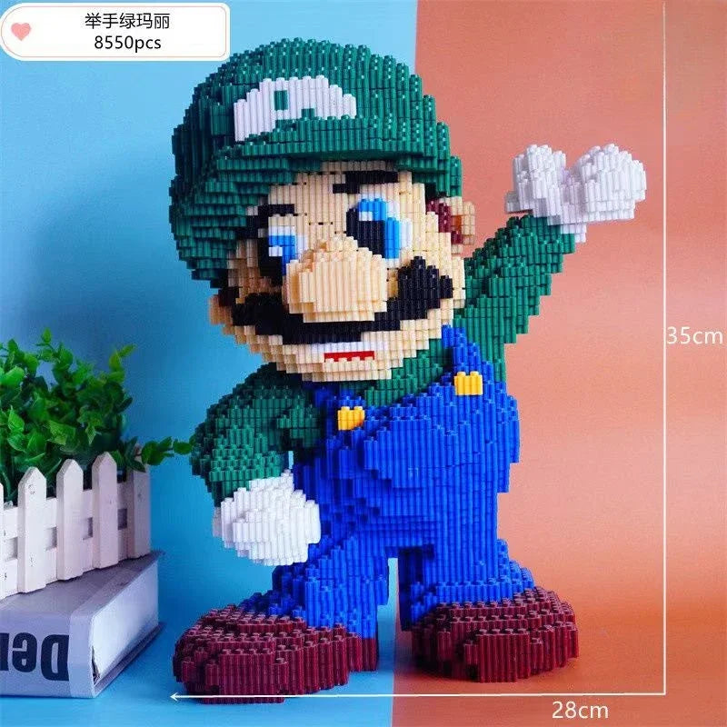 Super Mario Large Block Puzzle Assembly Toy 3D Puzzle Children's Birthday Gift Desktop Decoration