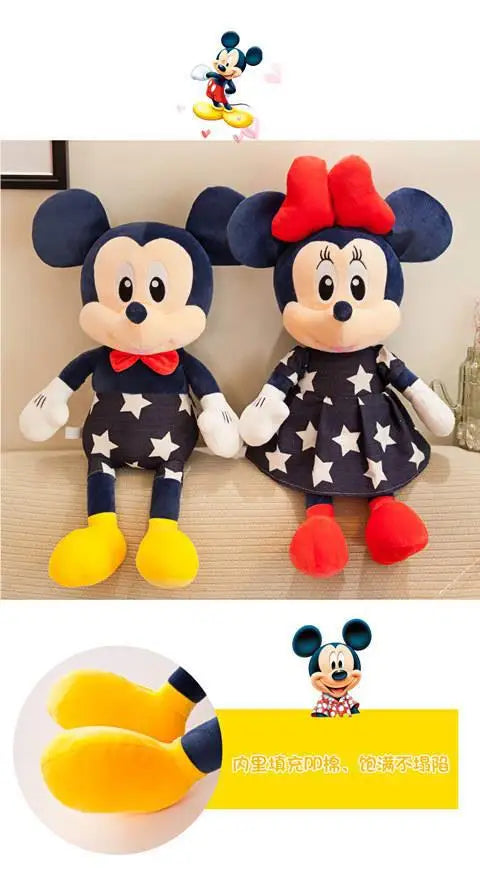 Disney Mickey Mouse Star Minnie Mouse Plush Toy Cartoon Anime Mickey Mouse Plush Doll Pillow As A Birthday Gift for Girlfriend