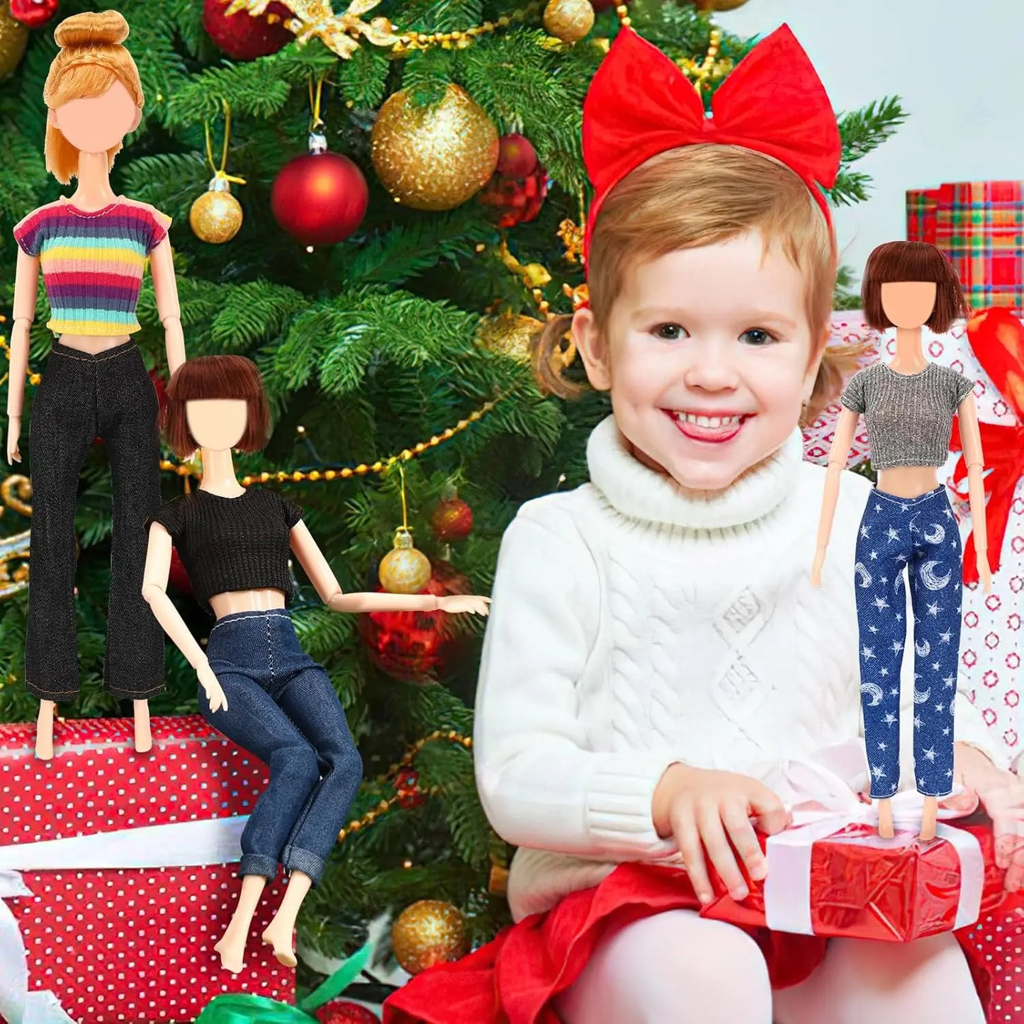 30cm Doll Clothes For Dolls Fashion Shirt+Pants Hat Shoes Coat Clothes For Girl Dolls Boy Children's Gift Doll House Accessories