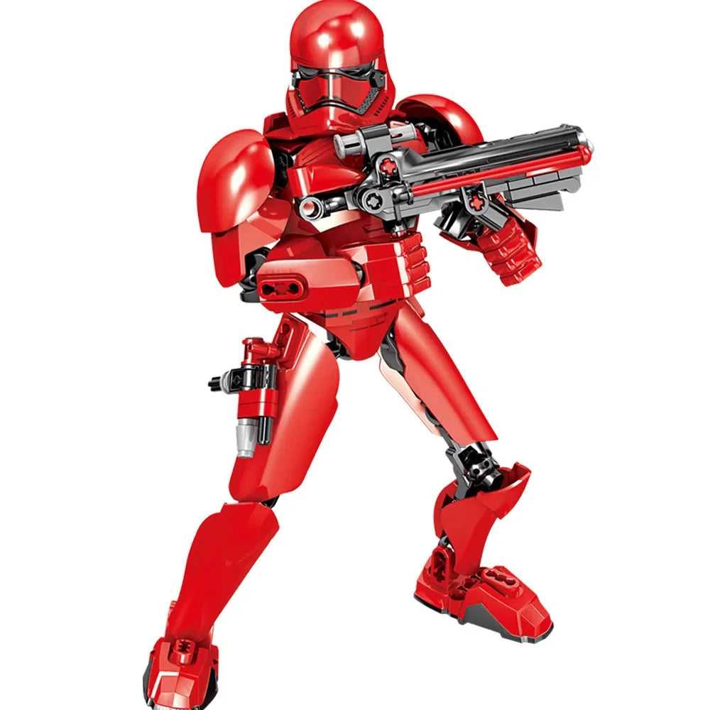 Space Wars Buildable Figure Stormtrooper Darth Vader Rey Kyle Ren Luke Skywalker Figure Toys Building Block Compatible With Lego