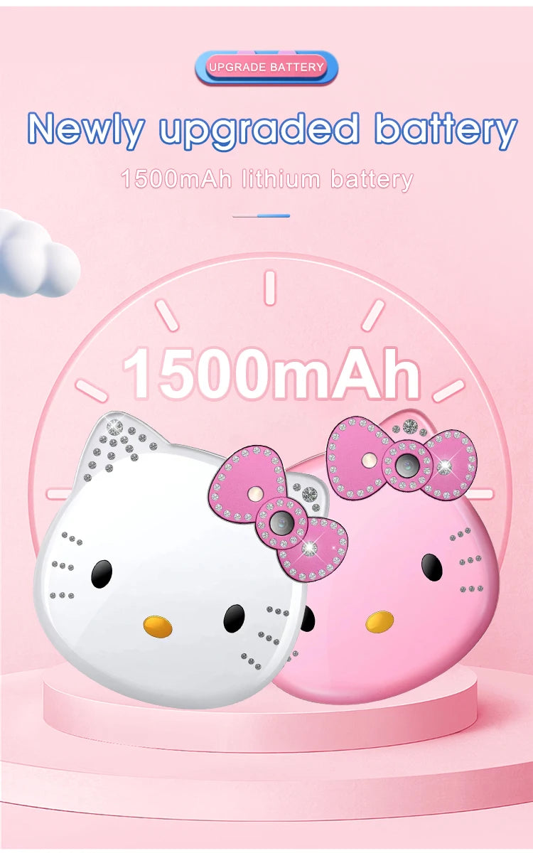 2024 Sanrio Hello Kitty Flip Phone Kawaii K688 Cartoon Kids Taiml Cute Mini Phone Birthday Fashion Girls Gifts Toys For Children