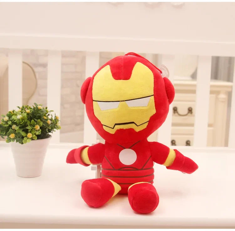 27cm Man Spidermaned Plush Toys Movie Dolls MarvelAvengers Soft Stuffed Hero Captain America Iron Christmas Gifts for Kids