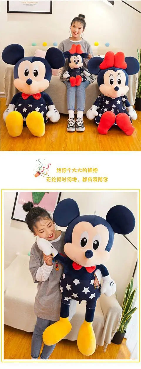 Disney Mickey Mouse Star Minnie Mouse Plush Toy Cartoon Anime Mickey Mouse Plush Doll Pillow As A Birthday Gift for Girlfriend