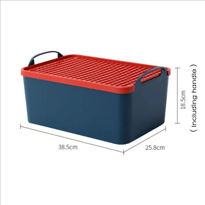 Storage Box for Lego With Lid Toy Building Block Parts Organizer Box Small Particle Classification Building Block Top Cover