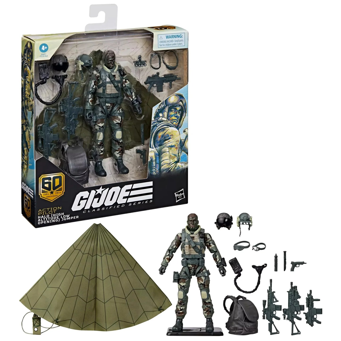 Hasbro G.I. Joe 60th Anniversary Classified Series Marine Sniper Pilot Action Figure Model Toys Collect Ornaments